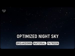 How to create a detailed and optimized night sky in Unreal Engine