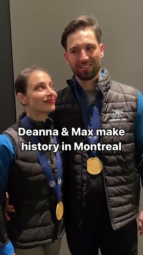 Age is just a number 🇨🇦🥇 Deanna Stellato-Dudek etched her name in the history books as the oldest woman to win a world title in figure skating history when her and partner Maxime Deschamps won their first pairs world title in Montreal ⛸️ #gold #canada #figureskating #worldchampionship #tiktokcanada #montreal #teamcanada #olympics #history