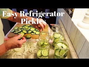 Easy Sweet Refrigerator Pickles