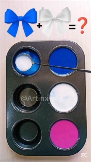 🎨 Color Palette / Deep Royal Blue + Titanium White + Rose Pink | Royal Blush Breeze #art #shorts