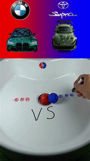 BMW M5 vs Toyota Supra😈#usa