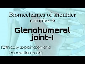 GH joint-I |Biomechanics of shoulder complex-6 (with easy explaination and handwritten notes)