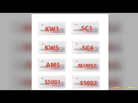 Lishi styles Tools SC1 SC4 KW1 M1M2 AM5 KW5 M1 MS2 SS001 PRO SS002 PRO 2in1 locksmith tools New 202
