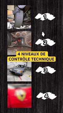 4 NIVEAUX DE CONTRÔLE TECHNIQUE #controletechnique #voiture #automobile