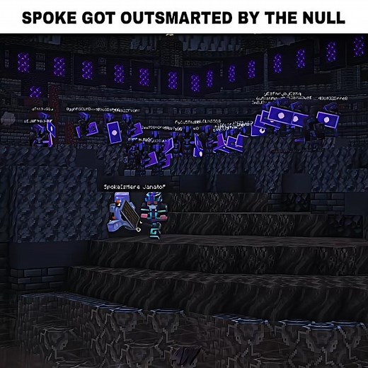 Spoke Vs The NULL 😬🙌🏻|| Unstable SMP Edit ||#minecraft #unstablesmp #spokeishere #hungergames