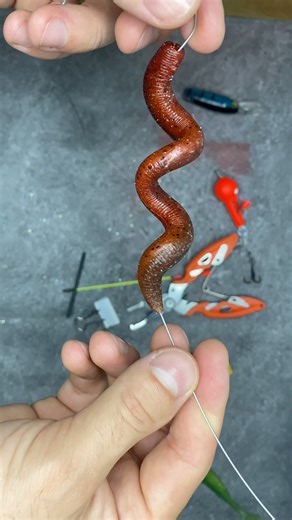 Lure making ! Worm lure ! #fishingvideo #fishing #handmadelure #bassfishing
