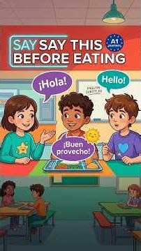 Spanish Phrases for School Lunch! Part 1 | A1 Beginner | Spanish x English #shorts
