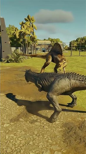 Spinosaurus vs Allosaurus - Jurassic World Evolution 3