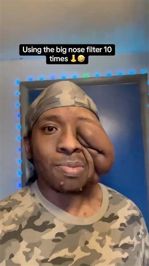 Using the big nose filter 10x 👃🤣