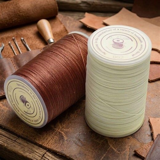 Round Waxed Polyester Thread, Great for Leather Sewing, Anti-loosening Wax Thread, and DIY Jewelry Making, 0.45/0.55/0.65MM - Etsy