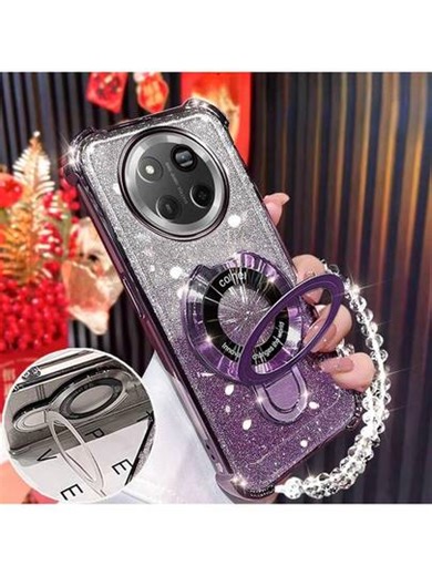 Étui de téléphone à chargement sans fil antichoc + dragonne, fabriqué avec la nouvelle technologie de placage électrolytique, support de choc pliable, protection des coins en papier pailleté, antichoc et anti-chute, cadeau pour la petite amie, compatible avec iPhone 17 Pro/16 Pro Max/Air, S25/S25 Plus/S25 Ultra A07 A17 XM HW, compatible avec Redmi Note 15, compatible avec Redmi A5, compatible avec OPPO et plus, version internationale, pas la version domestique | SHEIN