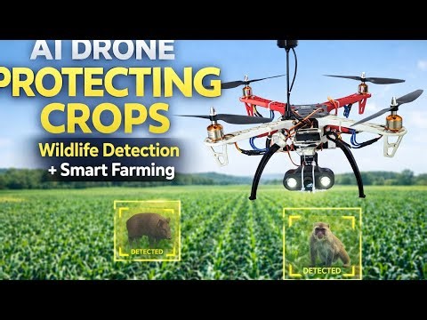 AI Drone That Protects Crops from Wild Animals | FarmGuard Smart Farming Project
