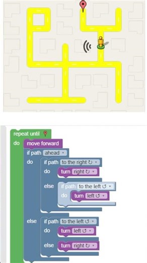 Blockly Games Maze Level 10