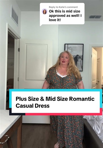 Romantic Casual Dress for Plus Size and Mid Size | Spring Fashion 2025