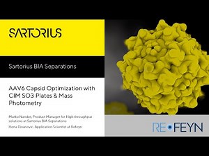 AAV6 Capsid Optimization with CIM SO3 Plates & Mass Photometry | Webinar with Refeyn