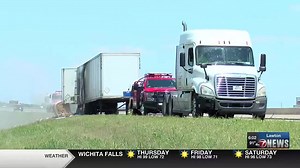 Semi-trailer catches fire on I-44, forcing lane closures