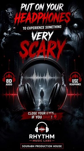 WARNING: The SCARIEST 8D Audio 👻 🎧 #Shorts #8d #8daudio #listen #scary #fyp #sound #music