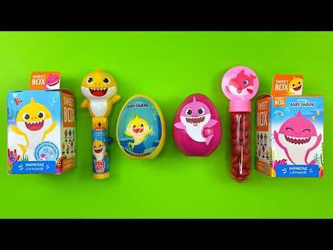 Baby Shark Candy Toys | Colorful Fun Compilation