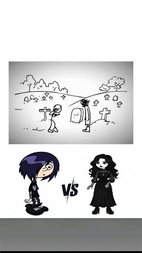 Emo vs Goth 🎬 #animation #cartoon #emo #goth #fypviralシ | Pixel.p45