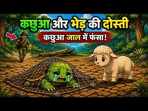 कछुआ और भेड़ की दोस्ती/Panchatantra ki kahaniya/moral story in Hindi/Story in Hindi/cartoon story
