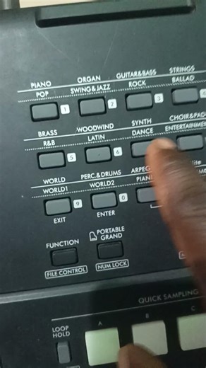 how to access Num Lock function on Yamaha PSR E 473