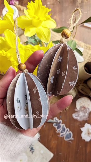 DIY Paper Easter Decorations: 3D Egg Craft Tutorial