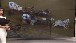 Rodeo chuck wagon driver 'stable' after nasty fall during race