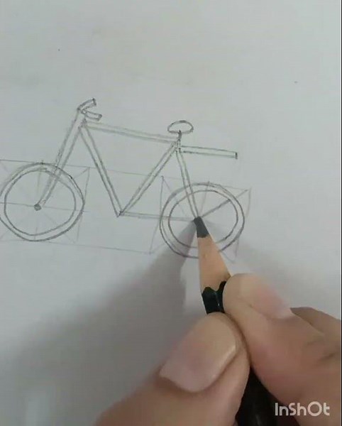 "Pedaling through creativity, one sketch at a time 🚲✨"