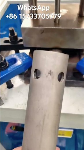 Hydraulic Pipe Punching Machine Made in China #cnc #cncmill #machine #factory