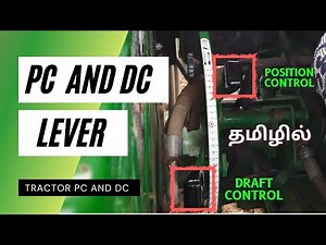 How to Set and Use the PC and DC lever in Tractor | Tamilians Agro