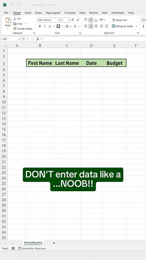 Wanna look like a PRO? then, use this Excel hack! #excel #corporate #spreadsheet