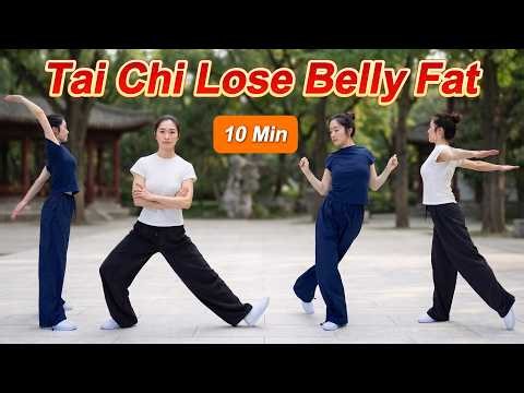10 Minute Gentle Tai Chi Workout to Burn Belly Fat, Improve Balance & Relieve Back Tension