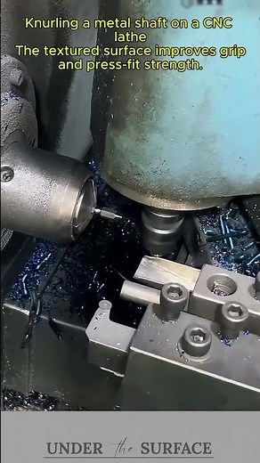 CNC Knurling a Metal Shaft