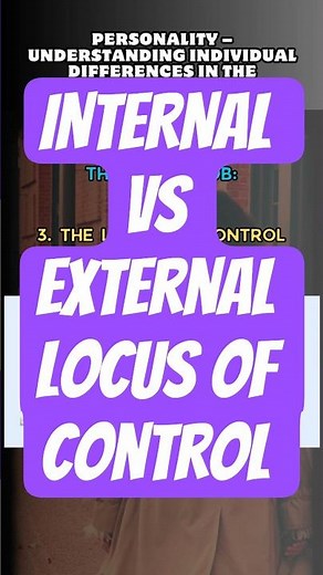 Internal vs External Locus of Control | OB Made Simple #Shorts