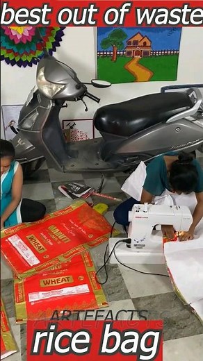 bike cover making 💡 #bike #cover #ricebag