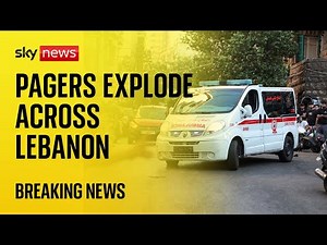 Dozens of Hezbollah members 'seriously hurt by exploding pagers' - Sky News coverage