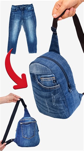 1.2M views · 10K reactions | How to Upcycle Old Jeans into DIY Backpack easily Miarti✂️ | Miarti - Wiederverwendung | Facebook