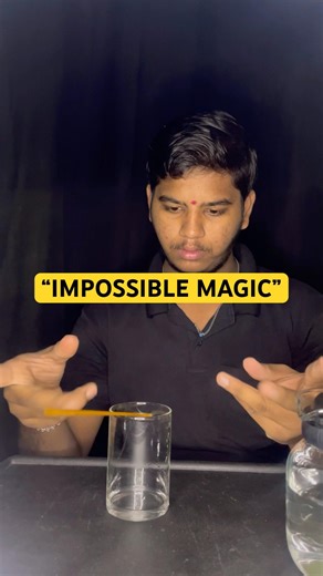 “Straw Goes Through Glass 😱 | Impossible Water Magic Trick | Raghu Magic World”