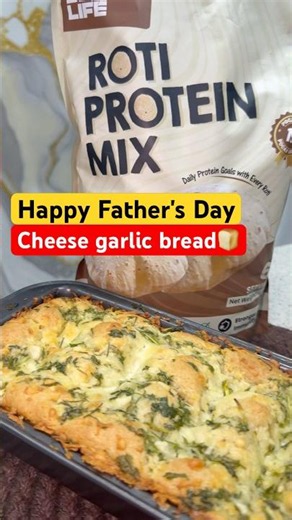 Father’s Day Special ❤️ Homemade High Protein Garlic Bread #garlicbread #protein #cheese #food