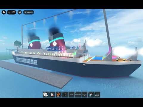 Sinking s.s Robloxian sleeping sun (build a ship to survivors island)