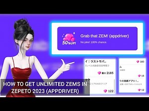 Zepeto Tutorial: How to get unlimited zems in Zepeto 2023 using appdriver grab that zems