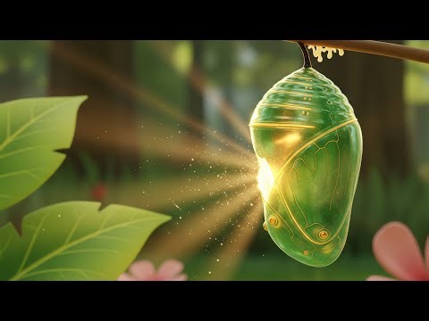 🌿✨ Magical Transformation: Caterpillar to Beautiful Butterfly 🦋💫