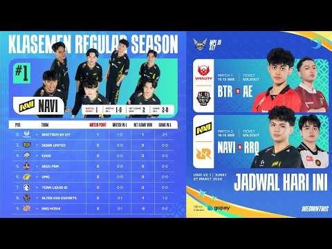 RESTREAM MPL ID S17 MINGGU 1 HARI 1 - RRQ HOSHI VS NAVI | AE VS BTR