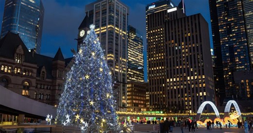 Toronto kicks off its five week holiday celebration with festive tree-lighting transforming the heart of the city into a winter wonderland