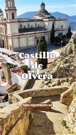 🛕Olvera castle. It is located on a rock, at the highest point of the town, and has an irregular layout in the shape of an elongated triangle that adapts to the shape of the rock itself. | Beautiful Houses and Buildings