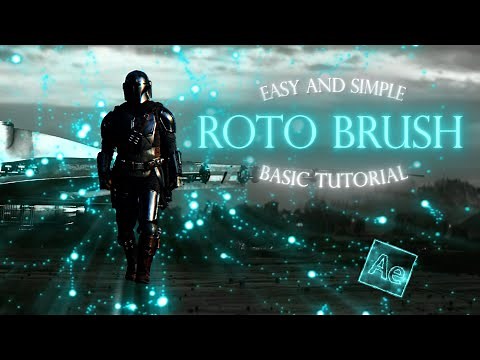 ROTO BRUSH Easy and Simple Basic Tutorial After Effects