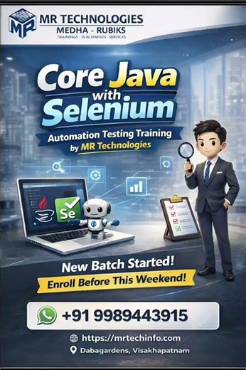 Selenium with Java (Automation Testing)