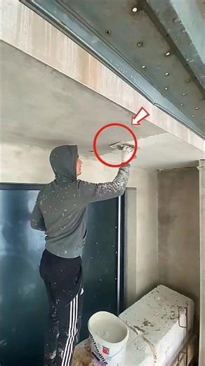 Perfect Ceiling Plastering with a Hand Trowel | Satisfying Construction Skills