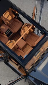 With just one touch the automatic roof of the custom build Amsterdam Defender gracefully opens. Inviting the sun to embrace you in it’s warm golden arms ☀️✨🦁 Driven by passion, inspired by adventure! #TheLandrovers #CustomBuild #InnovationMeetsTradition #LandRover #Defender #Dreamdefender #topdefender #Defender110 #ConvertibleDefender | The-Landrovers