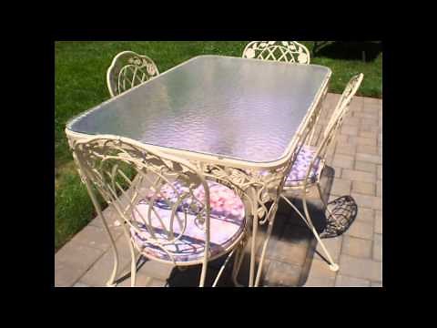 Vintage wrought iron patio furniture